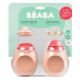 Set pentru masa 2 in 1 Babysqueez, Roz, Beaba 502902