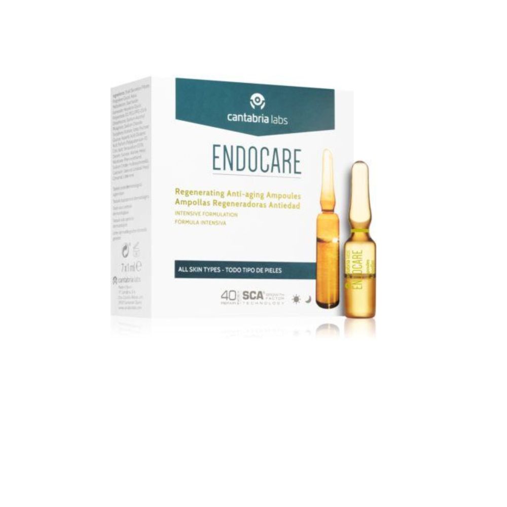 Fiole anti-imbatranire cu efect regenerator Endocare, 7x1 ml, Cantabria Lab