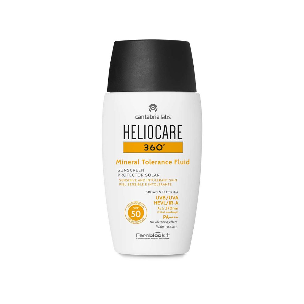 Fluid Mineral Tolerance cu protectie solara SPF 50 Heliocare 360º, 50 ml, Cantabria Lab