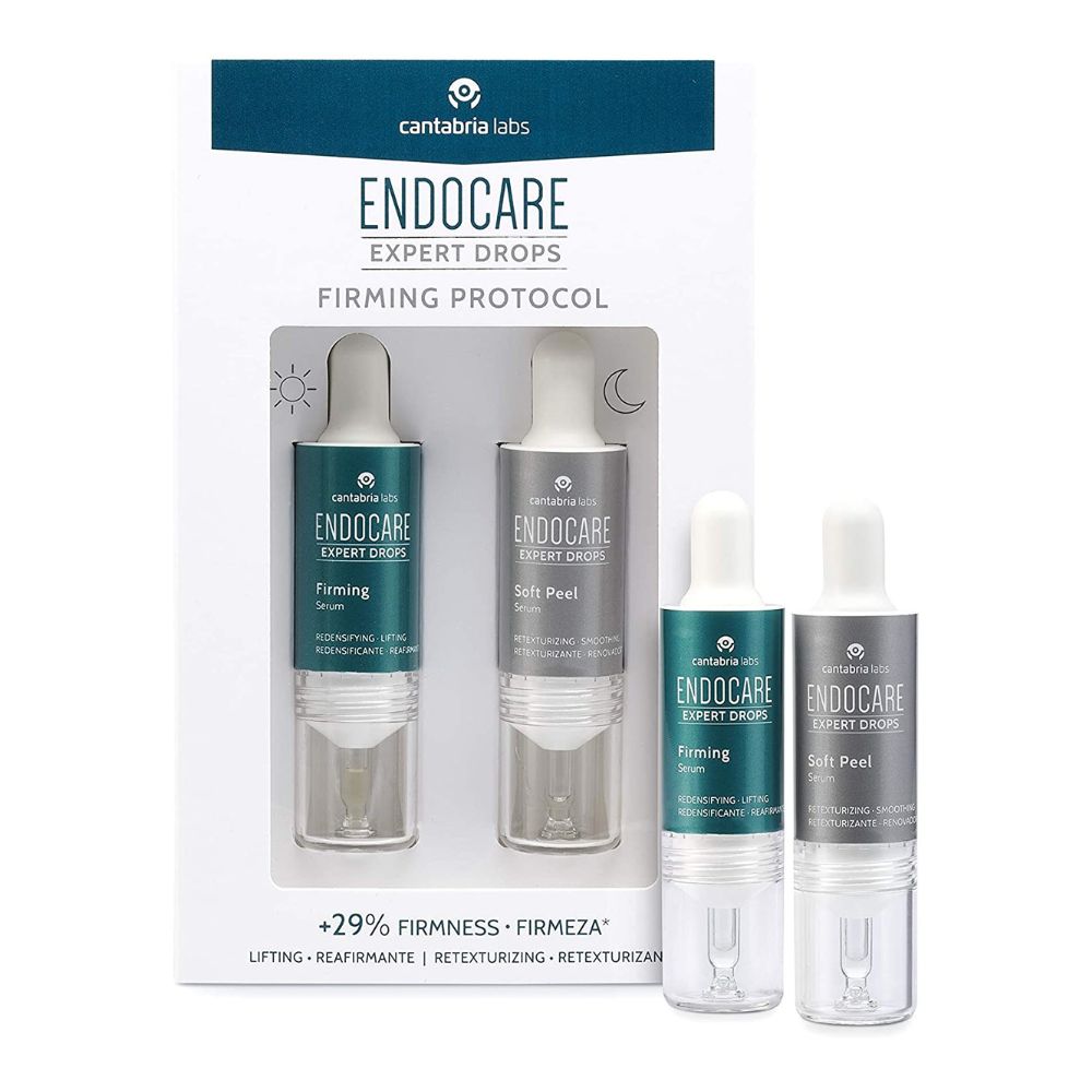 Kit pentru fermitate Firming Protocol Endocare Expert Drops, 2x10 ml, Cantabria Lab