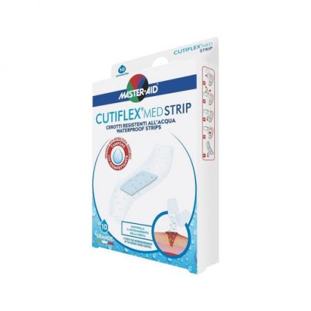 Plasturi impermeabili Cutiflex Med Strip, 78x26 mm, 10 bucati,