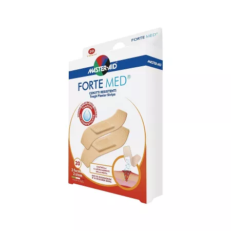 Plasturi ultra rezistenti Forte Med, 2 marimi, 20 bucati, Master-Aid