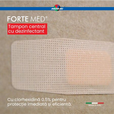 Plasturi ultra rezistenti Forte Med, 78x26 mm, 100 bucati, Master-Aid 718870