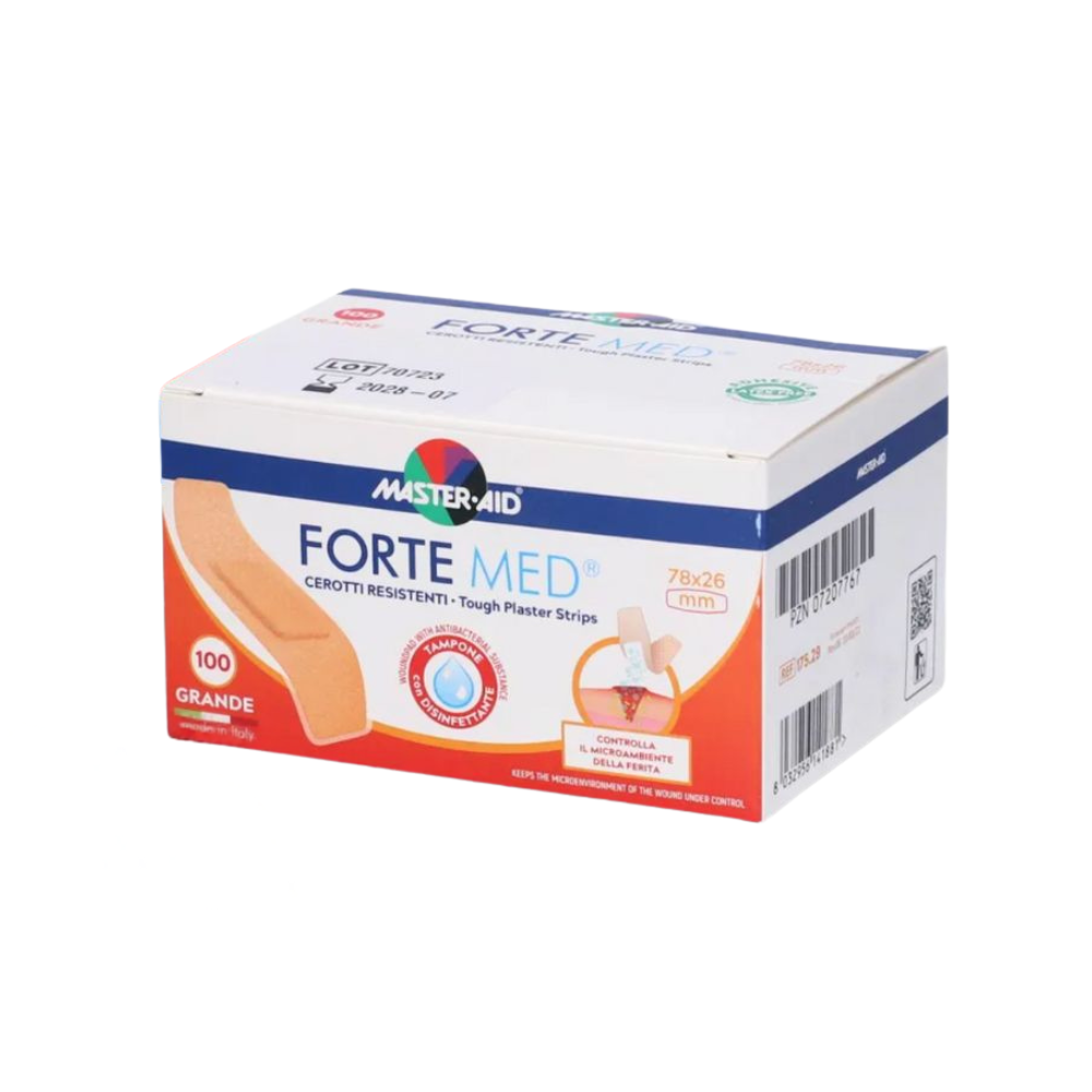 Plasturi ultra rezistenti Forte Med, 78x26 mm, 100 bucati, Master-Aid