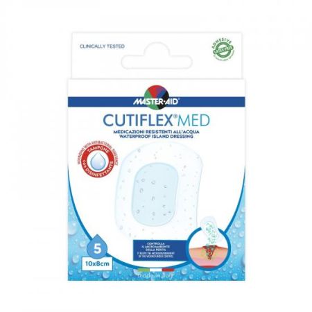 Pansament impermeabil Cutiflex Med, 10x8 cm, 5 bucati