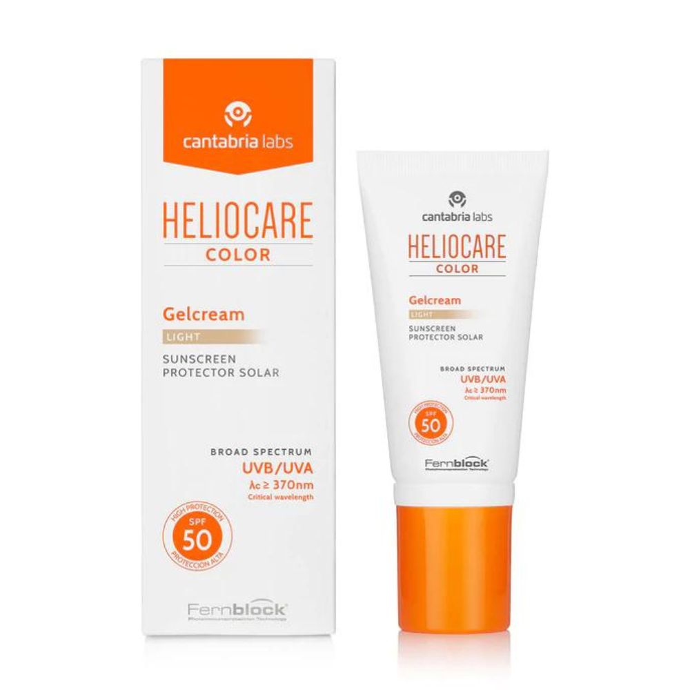 Gel crema cu protectie solara Heliocare Color SPF 50, 50 ml, Light, Cantabria Lab