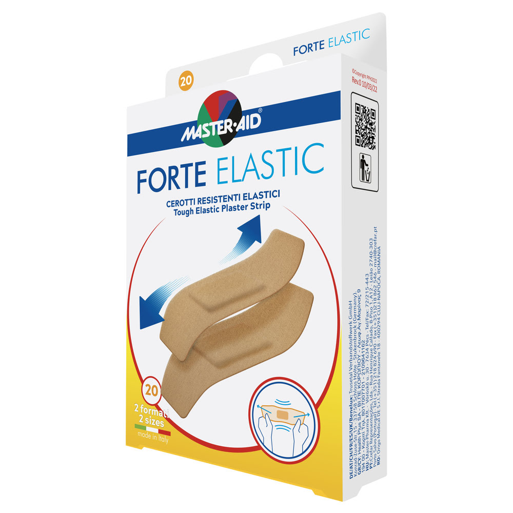 Plasturi elastici ultra rezistenti Forte Elastic, 20 bucati, Master-Aid