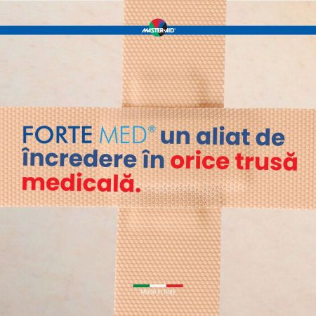 Plasturi ultra rezistenti Forte Med, 78x20 mm, 20 bucati, Master-Aid 718875