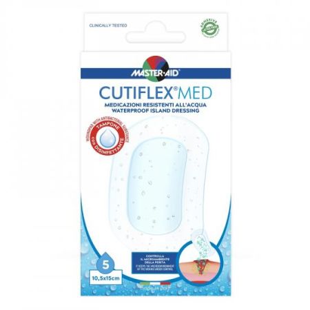 Pansament impermeabil Cutiflex Med, 10.5x15 cm, 5 bucati,