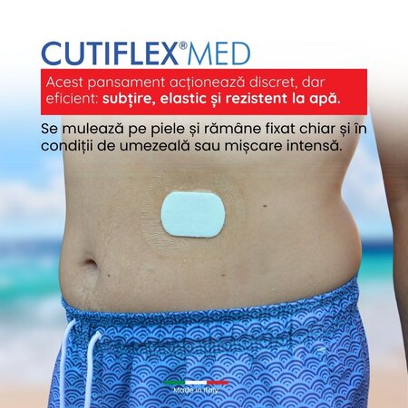 Pansament impermeabil Cutiflex Med, 10.5x15 cm, 5 bucati, Master-Aid 718796