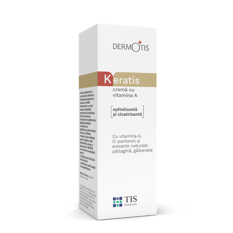 Keratis crema cu vitamina A, 20 ml, Tis Farmaceutic