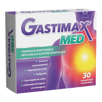 Gastimax Med, 30 comprimate masticabile, Fiterman Pharma