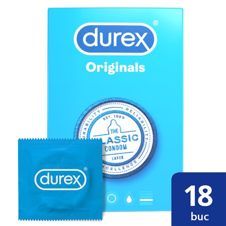 Prezervative Originals, 18 bucati, Durex 541751