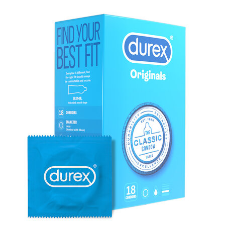 Prezervative Originals, 18 bucati, Durex 541752