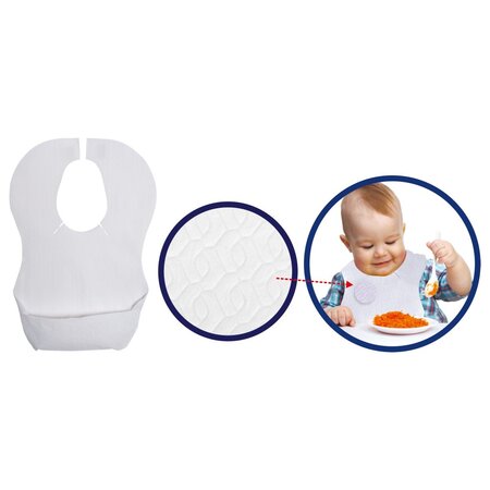 Set bavete de unica folosinta, 12 bucati, SeviBebe 503186