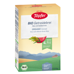 Cereale din Orez integral, +4 luni, 175 g, Topfer