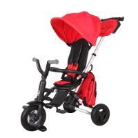 Tricicleta ultrapliabila pentru copii Nova Rubber, Rosu, 10 luni-3 ani, Qplay