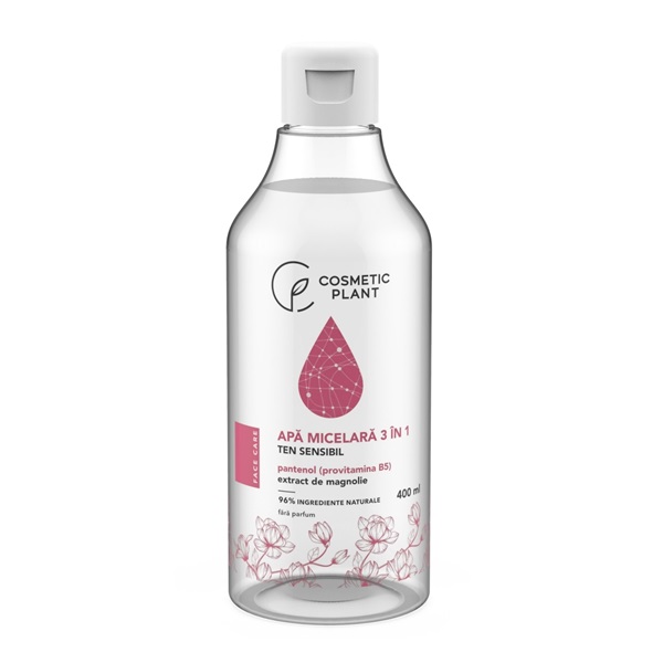 Apa micelara 3 in 1 pentru ten sensibil, 400 ml, Cosmetic Plant