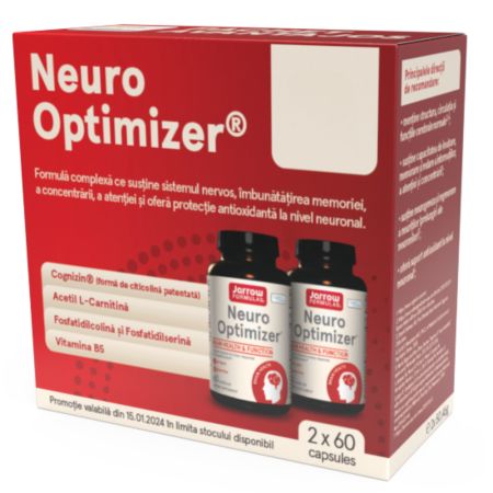 Pachet Neuro Optimizer Jarrow Formulas, 60 + 60 capsule, Secom