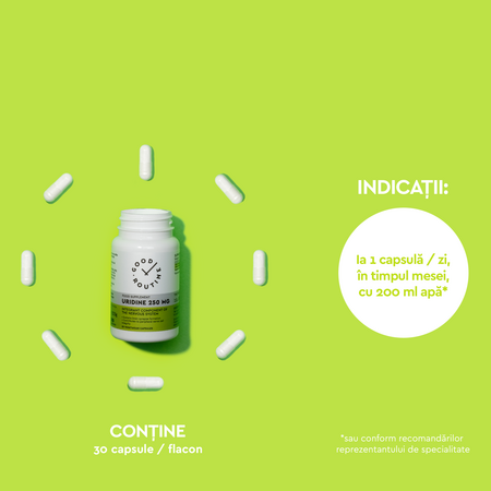 Uridine, 250 mg, 30 capsule, Good Routine 776896