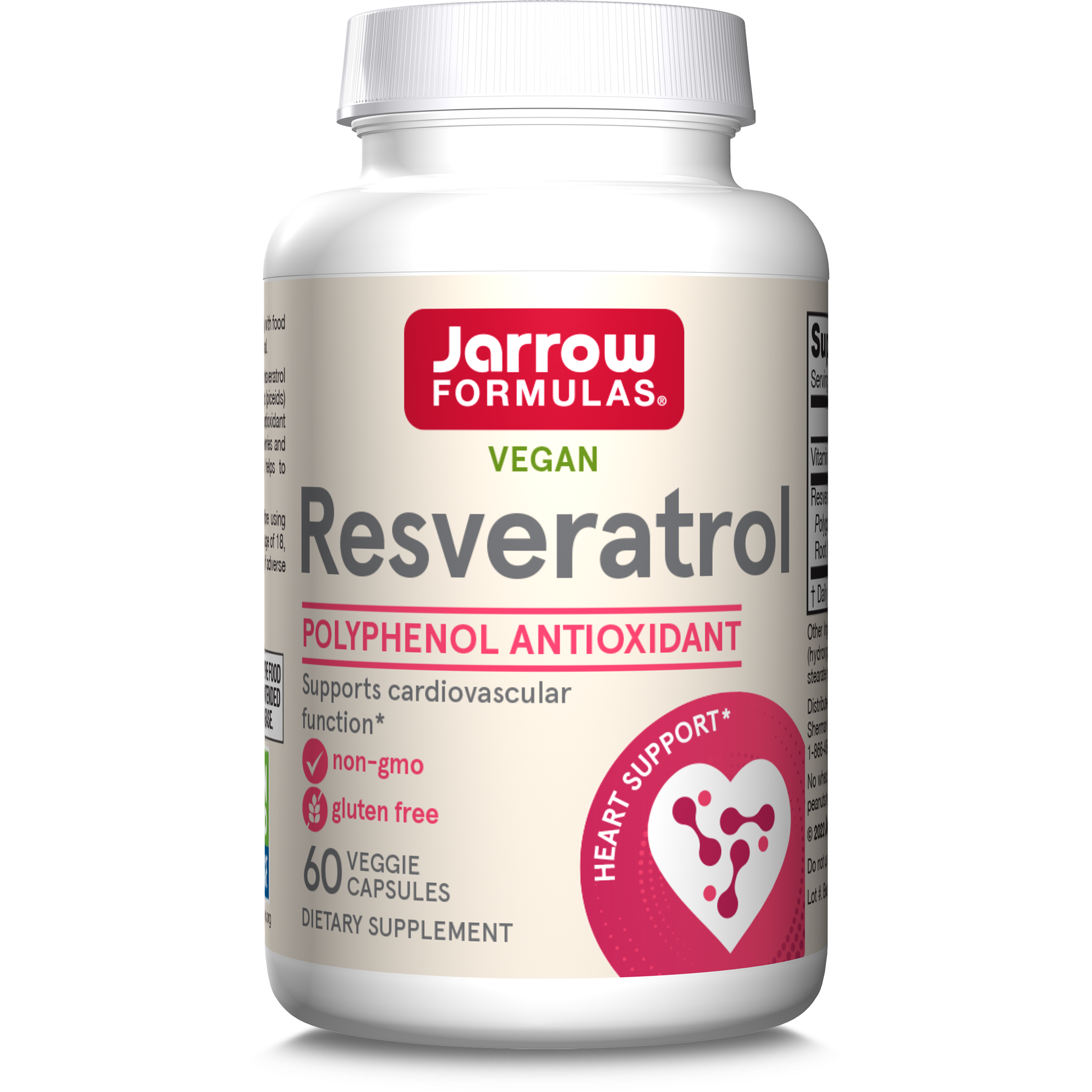 Resveratrol, 100 mg, 60 capsule vegetale, Jarrow Formulas