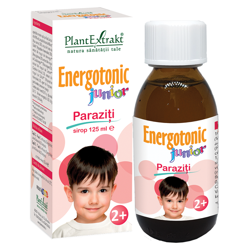 Energotonic Junior Paraziti Sirop, 125 ml, Plant Extrakt