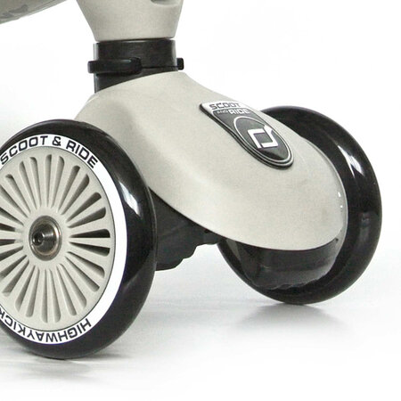 Trotineta 2 in 1 transformabila pentru copii Highwaykick 1, Ash, 1-5 ani, Scoot and Ride 503661