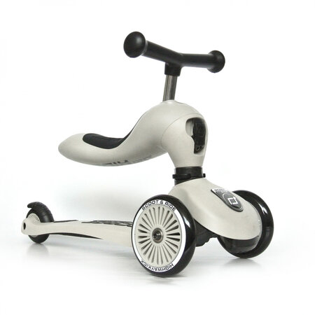 Trotineta 2 in 1 transformabila pentru copii Highwaykick 1, Ash, 1-5 ani, Scoot and Ride 503659