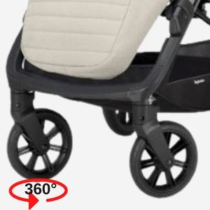 Carucior sistem 4 in 1 pentru copii Aptica Quattro, Velvet Grey, Inglesina