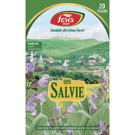 Ceai de salvie, 20 plicuri, Fares 720764
