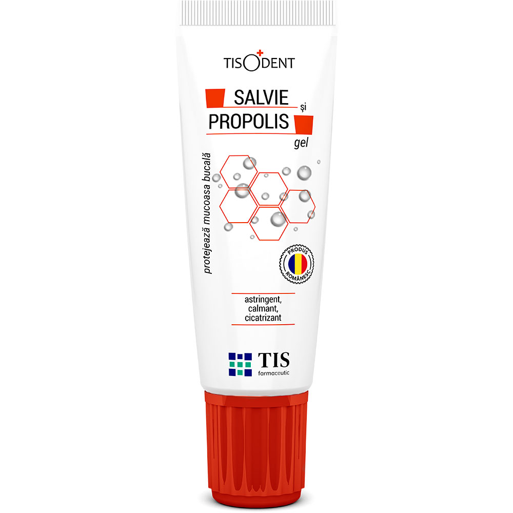 Gel cu salvie si propolis TisoDent, 20 ml, Tis Faramceutic