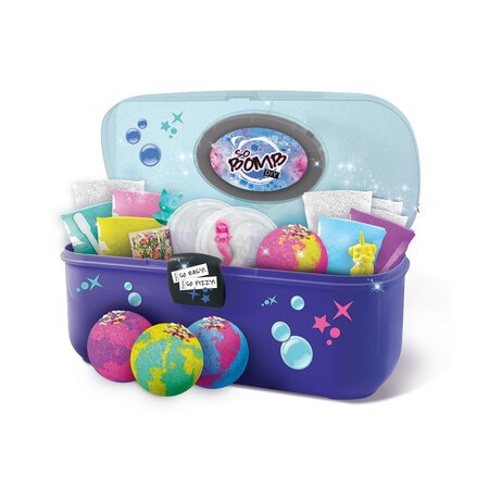 Valiza cu bombite cu decoratiuni pentru baie, As 504150