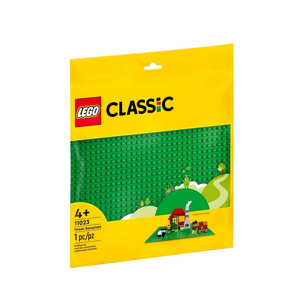 Placa de baza Lego Classic 26x30 cm, +4 ani, Verde, 11023, Lego