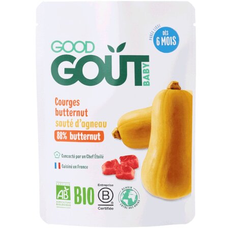 Mancare Bio de dovleac cu miel, +6 luni, 190 g