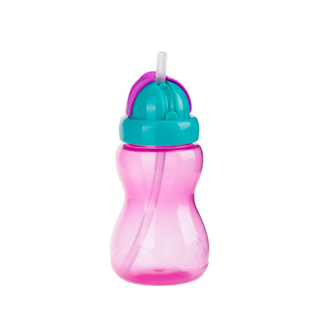 Cana sport cu pai Flip-Top, 270 ml, Pink,