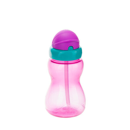 Cana sport cu pai Flip-Top, 270 ml, Pink, Canpol Babies 504280