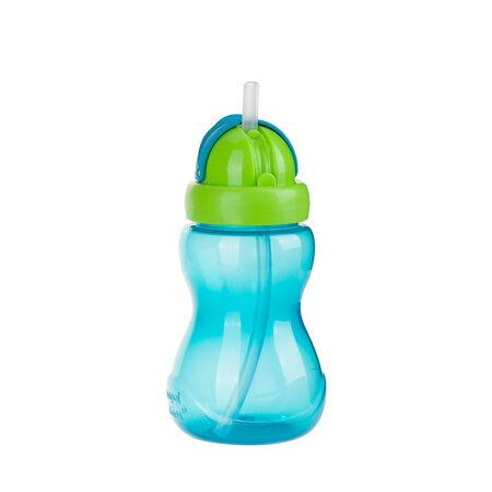 Cana sport cu pai Flip-Top, +12 luni, 270 ml, Blue, Canpol Babies