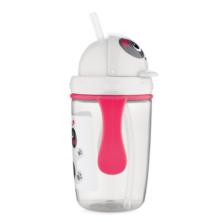 Cana cu pai din silicon moale Hello Little, 400 ml, Canpol Babies 504295