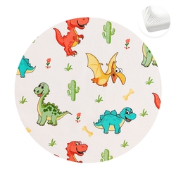 Cearceaf cu elastic, 60x120 cm, Dino, Tuxi