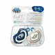 Suzeta simetrica din silicon Sleepy Koala, 0-6 luni, 2 bucati, Blue, Canpol Babies 504385