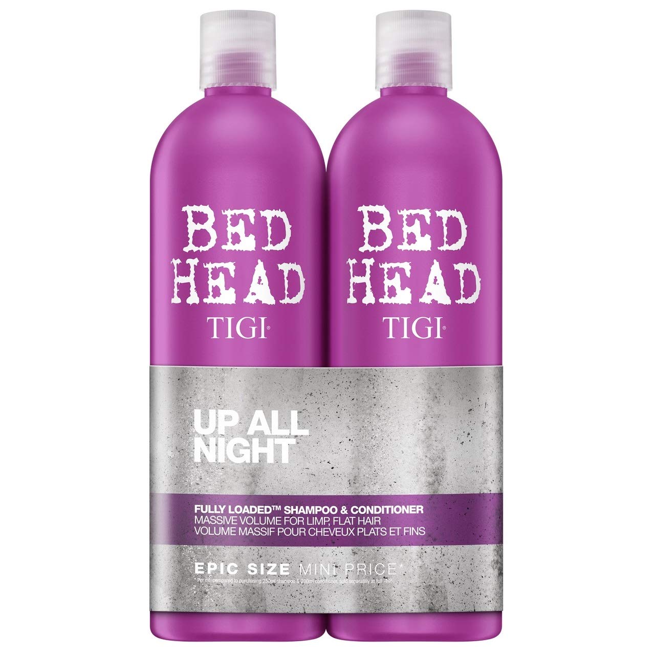 Oferta Pachet Sampon + Balsam pentru par moale si subtire Bed Head Fully Loaded, 750 + 750 ml, Tigi