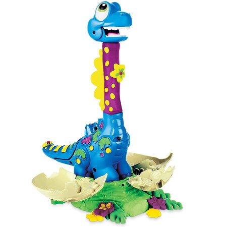 Jucarie Dinozaurul Bronto creste in inaltime, Play Doh 504397