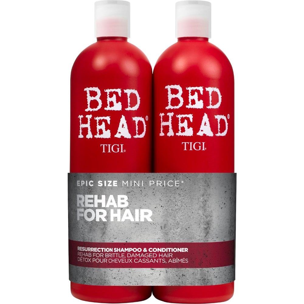 Pachet sampon + Balsam pentru par deteriorat Bed Head Resurrection, 750 + 750 ml, Tigi