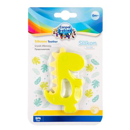 Inel gingival din silicon, Dinozaur, Canpol Babies 504423