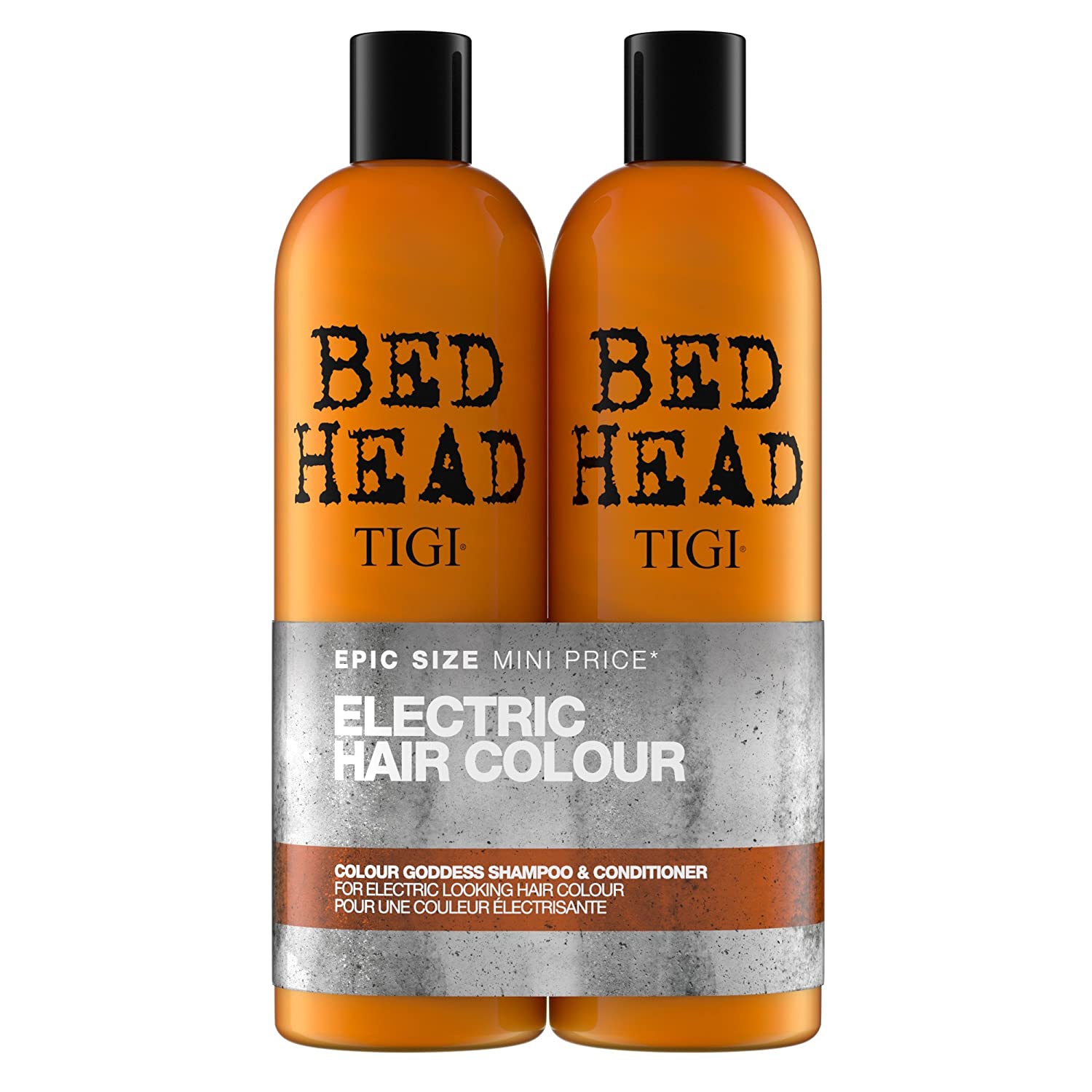 Oferta Pachet Sampon + Balsam pentru par vopsit Bed Head Colour Goddess, 750 + 750 ml, Tigi