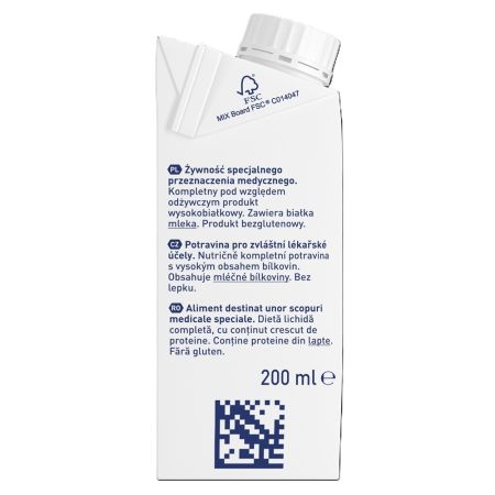 Dieta pentru malnutritie Resource Protein, +3 ani, 4x200 ml, Cacao, Nestle 758547