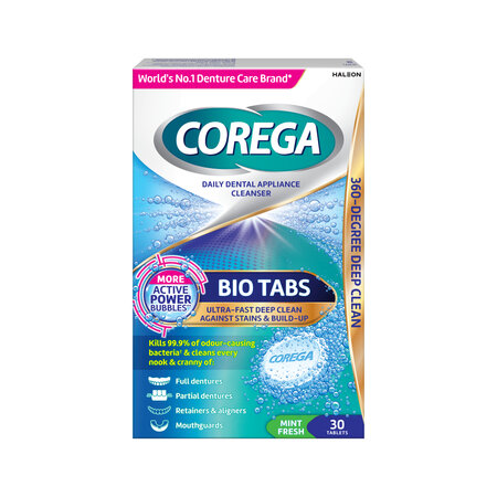 Corega pentru curatarea protezei, 30 tablete efervescente, Corega