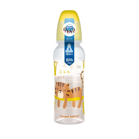 Biberon cu gat ingust, 250 ml, Africa, Canpol 504543