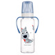 Biberon cu gat ingust si manere Pp Cute Animals, 250 ml, Canpol 504583