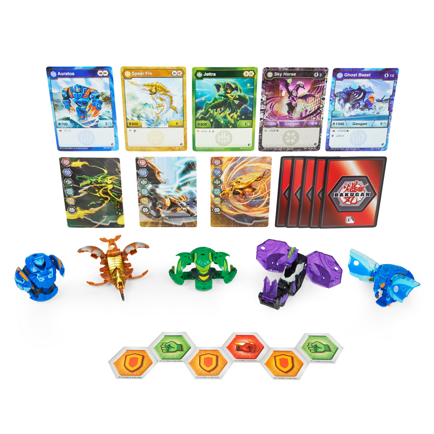 Set Geogan Brawler Sezonul 3, Sky Horse si Ghost Beast, Bakugan